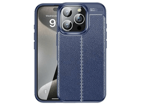 Gigapack iPhone 16 Plus bőr hatású szilikon telefonvédő tok, kék (GP-160131) Gigapack iPhone 16 Plus bőr hatású szilikon telefonvédő tok, kék (GP-160131)