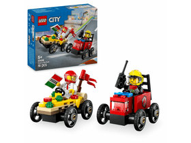 LEGO® City Pizza Truck vs. vatrogasno vozilo, paket trkaćih automobila (60458) LEGO® City Pizza Truck vs. vatrogasno vozilo, paket trkaćih automobila (60458)