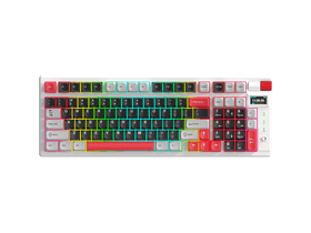 Monka Storm vezeték nélküli gaming billentyűzet, fehér, US (KG991W)