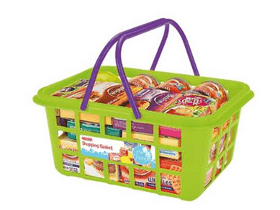Játék bevásárlókosár termékekkel (62850) Játék bevásárlókosár termékekkel (62850)