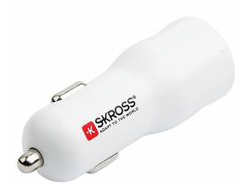 SKROSS dual autós töltő,20W,USBA,USBC