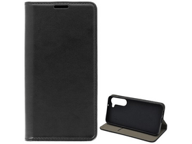 Gigapack Samsung Galaxy S23+ Bőr hatású flip tok, fekete (GP-134909)