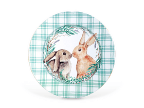 Family 57969A Húsvéti tálca, fém, nyuszis, 33 cm Family 57969A Húsvéti tálca, fém, nyuszis, 33 cm