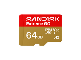 SanDisk Extreme Go microSDXC kártya, 64GB (226990)