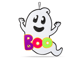 Family 56555C Halloween-i dekoráció, szellem, akasztható, filc, 37 x 34 cm Family 56555C Halloween-i dekoráció, szellem, akasztható, filc, 37 x 34 cm