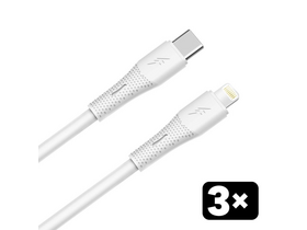 Avax CB4308 3x 27W USB-C – Lightning szilikon töltőkábel csomag, 1.5 m Avax CB4308 3x 27W USB-C – Lightning szilikon töltőkábel csomag, 1.5 m