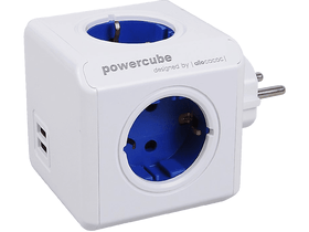 Allocacoc PowerCube Original Hálózati elosztó, Fehér/kék (1202BL/DEOUPC) Allocacoc PowerCube Original Hálózati elosztó, Fehér/kék (1202BL/DEOUPC)