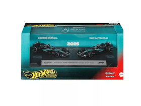 Hot Wheels: Mercedes: Antonelli + Russell (JMM93) Hot Wheels: Mercedes: Antonelli + Russell (JMM93)