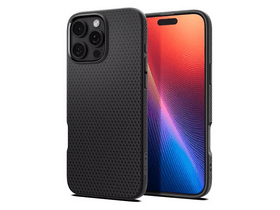 Spigen ACS08117 iPhone 16 Pro Szilikon tok, fekete