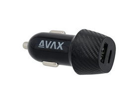 Avax CC302B Carly Autós töltő, USB+Type C Avax CC302B Carly Autós töltő, USB+Type C