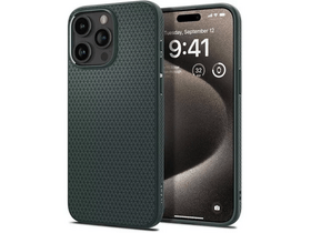 Spigen ACS07990 iPhone 16 Pro Max Szilikon tok, zöld Spigen ACS07990 iPhone 16 Pro Max Szilikon tok, zöld