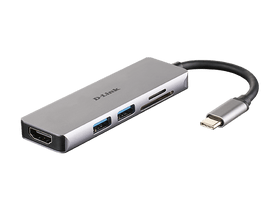 USB-C HUB,2xUSB,1xHDMI,1xSD,1xmSD