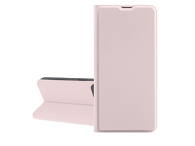 Gigapack Motorola Moto G84 Bőr hatású flip tok, babarózsaszín (GP-155083)