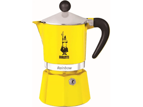 Bialetti Rainbow kotyogós kávéfőző, 1 adag, sárga (4981) Bialetti Rainbow kotyogós kávéfőző, 1 adag, sárga (4981)