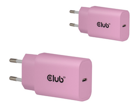 Club 3D Hálózati Adapter 30W, 2db rózsaszín(CAC-3021)