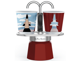 Bialetti Mini Express Magritte kotyogós kávéfőző szett (1406/MR) Bialetti Mini Express Magritte kotyogós kávéfőző szett (1406/MR)