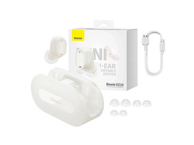 Baseus Bowie EZ10 Bluetooth fülhallgató fehér Baseus Bowie EZ10 Bluetooth fülhallgató fehér