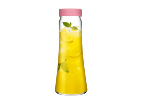 Pasabahce Üvegkaraf rózsaszín tetővel, 1L (43234R)