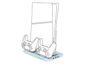Nacon PS5 Slim tartó és töltőállomás (P2809190) Nacon PS5 Slim tartó és töltőállomás (P2809190)