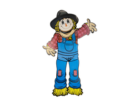 Family 59020 Őszi dekoráció, Madárijesztő, papír, 91,4 cm