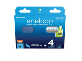 Panasonic eneloop BK-4MCDEC4BE AAA/mikro 800mAh Ni-MH akkumulátor 4db + akkubox