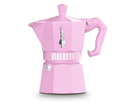 Bialetti Moka Exclusive kotyogós kávéfőző, 3 adag, rózsaszín (9063) Bialetti Moka Exclusive kotyogós kávéfőző, 3 adag, rózsaszín (9063)