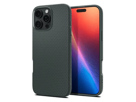 Spigen ACS08119 iPhone 16 Pro Szilikon tok, sötétzöld Spigen ACS08119 iPhone 16 Pro Szilikon tok, sötétzöld