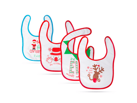 Božićni podbradnik za bebe - 38 x 27 cm - 4 vrste, 1 kom (58664) Božićni podbradnik za bebe - 38 x 27 cm - 4 vrste, 1 kom (58664)