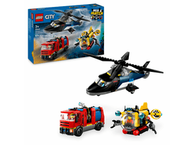 LEGO® City Helikopter, vatrogasno vozilo i podmornica u jednom paketu (60462) LEGO® City Helikopter, vatrogasno vozilo i podmornica u jednom paketu (60462)