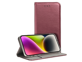 Gigapack Realme C67 4G Bőr hatású flip tok, burgundi (GP-155513)