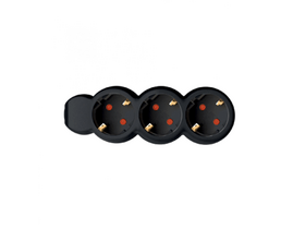 Home MW MC15N 3-as elosztó, 1,5m, fekete Home MW MC15N 3-as elosztó, 1,5m, fekete