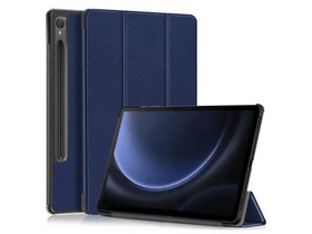 Gigapack GP-149329 Samsung Galaxy Tab S9 FE LTE (SM-X516)/WIFI (SM-X510) bőr hatású flip tok, sötétkék Gigapack GP-149329 Samsung Galaxy Tab S9 FE LTE (SM-X516)/WIFI (SM-X510) bőr hatású flip tok, sötétkék