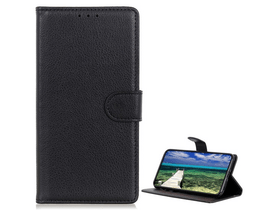 Gigapack Motorola Moto G73 5G Bőr hatású flip tok, fekete (GP-139597)