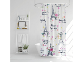 Family 11528D Zuhanyfüggöny - Eiffel-torony mintás - 180 x 180 cm Family 11528D Zuhanyfüggöny - Eiffel-torony mintás - 180 x 180 cm