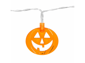 Halloween LED-es fényfüzér tök