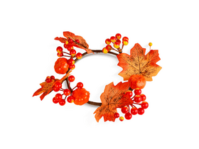 Family 59028 Őszi dekoráció, juharlevél koszorú, 22 cm