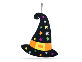 Family 56555B Halloween-i dekoráció, boszorkánykalap, akasztható, filc, 38 x 33 cm Family 56555B Halloween-i dekoráció, boszorkánykalap, akasztható, filc, 38 x 33 cm