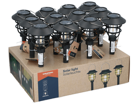 Grundig Solar leszúrható kerti lámpa, fekete, 1 db Grundig Solar leszúrható kerti lámpa, fekete, 1 db