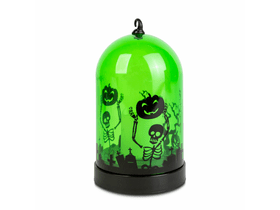 Halloween LED dekor zöld 8 x 12,5 cm