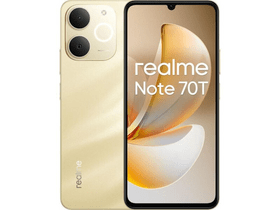 Realme Note 70T 4/256GB Okostelefon, arany Realme Note 70T 4/256GB Okostelefon, arany