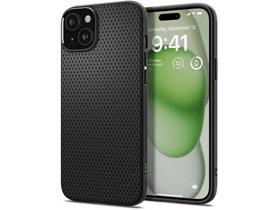 Spigen ACS08066 iPhone 16 Plus Szilikon tok, fekete Spigen ACS08066 iPhone 16 Plus Szilikon tok, fekete