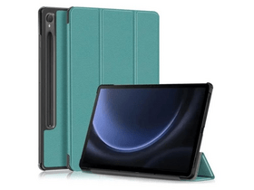 Gigapack GP-149334 Samsung Galaxy Tab S9 FE LTE (SM-X516)/WIFI (SM-X510) bőr hatású flip tok, sötétzöld Gigapack GP-149334 Samsung Galaxy Tab S9 FE LTE (SM-X516)/WIFI (SM-X510) bőr hatású flip tok, sötétzöld