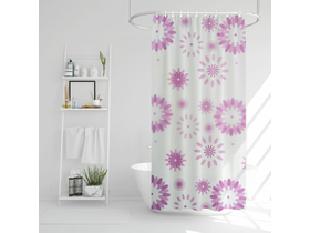 Zuhanyfüggöny virágos 180x180cm