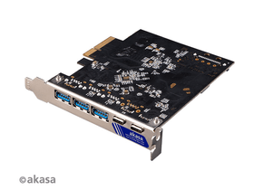 PCIE Low Profile kártya,USBA,USBC