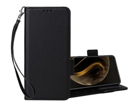 Gigapack ZTE Blade A72s 4G Bőr hatású flip tok, fekete (GP-157659)