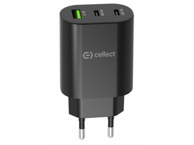 Cellect MTCB-PD45W-BK Hálózati gyorstöltő adapter 45W, Fekete Cellect MTCB-PD45W-BK Hálózati gyorstöltő adapter 45W, Fekete