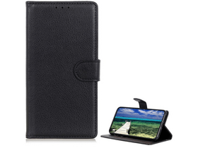 Gigapack Motorola Edge 40 Pro 5G Bőr hatású flip tok, fekete (GP-139596)