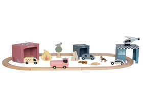 Rendőrségi hajsza, fa vonatpálya szett (W7233) Rendőrségi hajsza, fa vonatpálya szett (W7233)