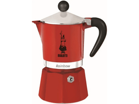 Bialetti Rainbow kotyogós kávéfőző, 1 adag, piros (4961) Bialetti Rainbow kotyogós kávéfőző, 1 adag, piros (4961)