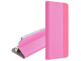 Gigapack Xiaomi Redmi Note 12/Poco X5 Bőr hatású flip tok, rózsaszín (GP-138734)